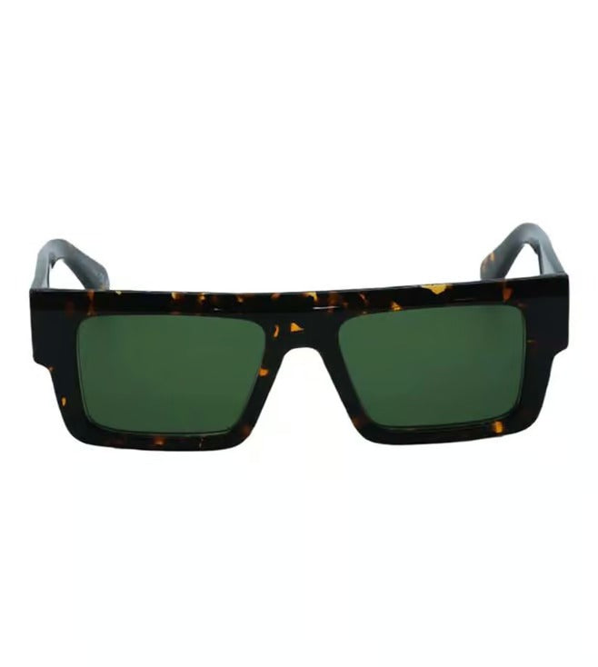 Off White Men's Green Rectangular Sunglasses OERI14T16055