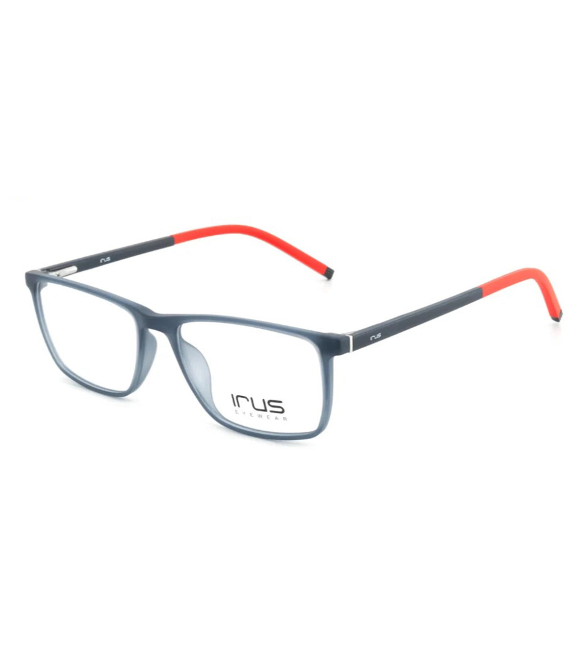Irus Men's Matt Grey Rectangular Optical Frames - IRUS 3146 48 C2
