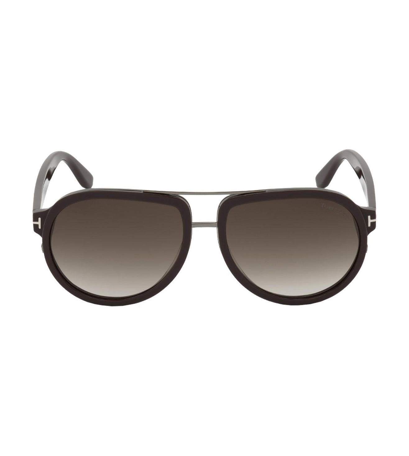 Tom Ford Men's Gradient Smoke Pilot Sunglasses