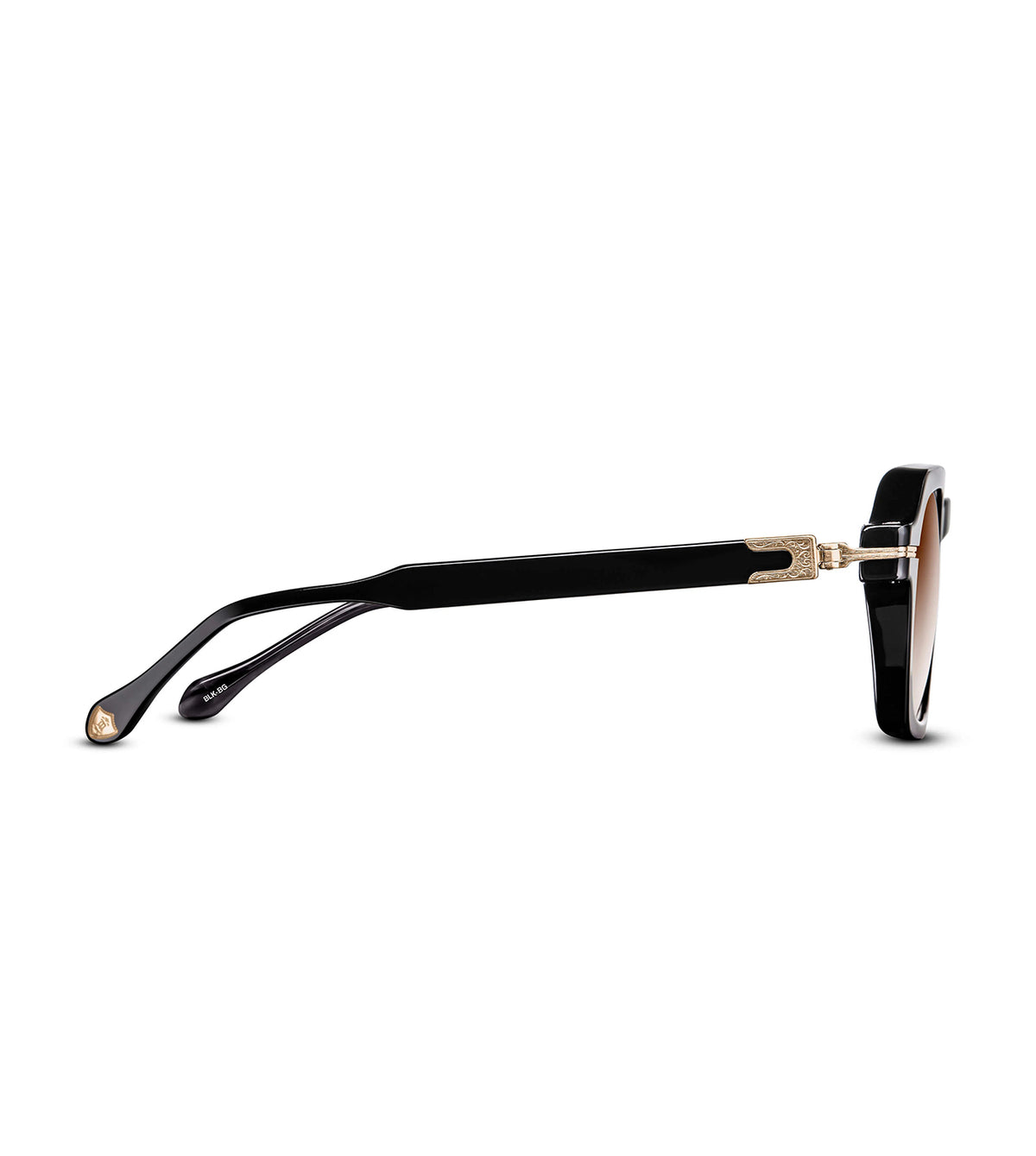 Matsuda M2055.SG.BLK-BG.48 Unisex Brown Gradient Rectangle Sunglasses alternate view