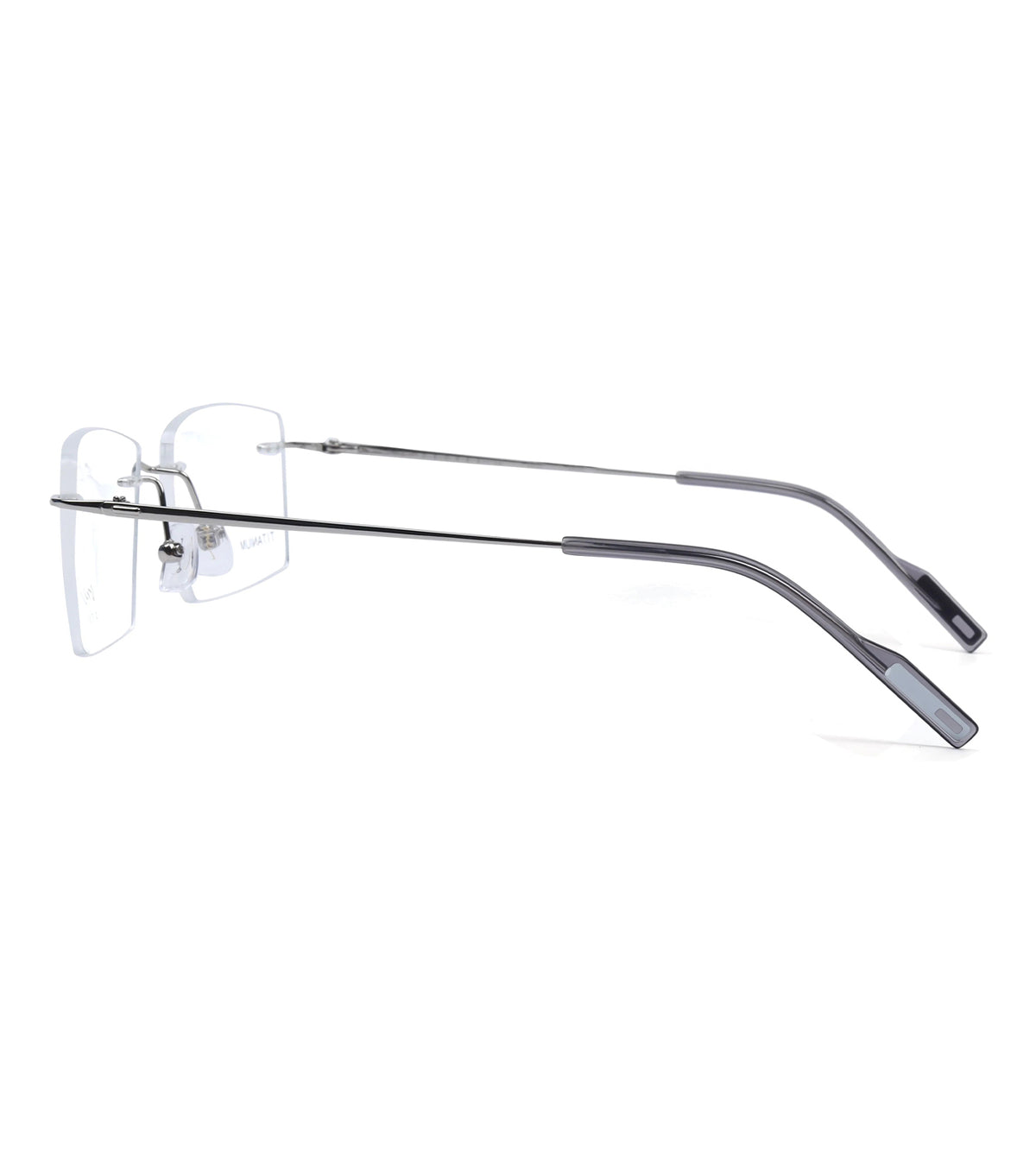 One Degree Men's Silver Rectangle Optical Frames - OD4008 D1G3 54