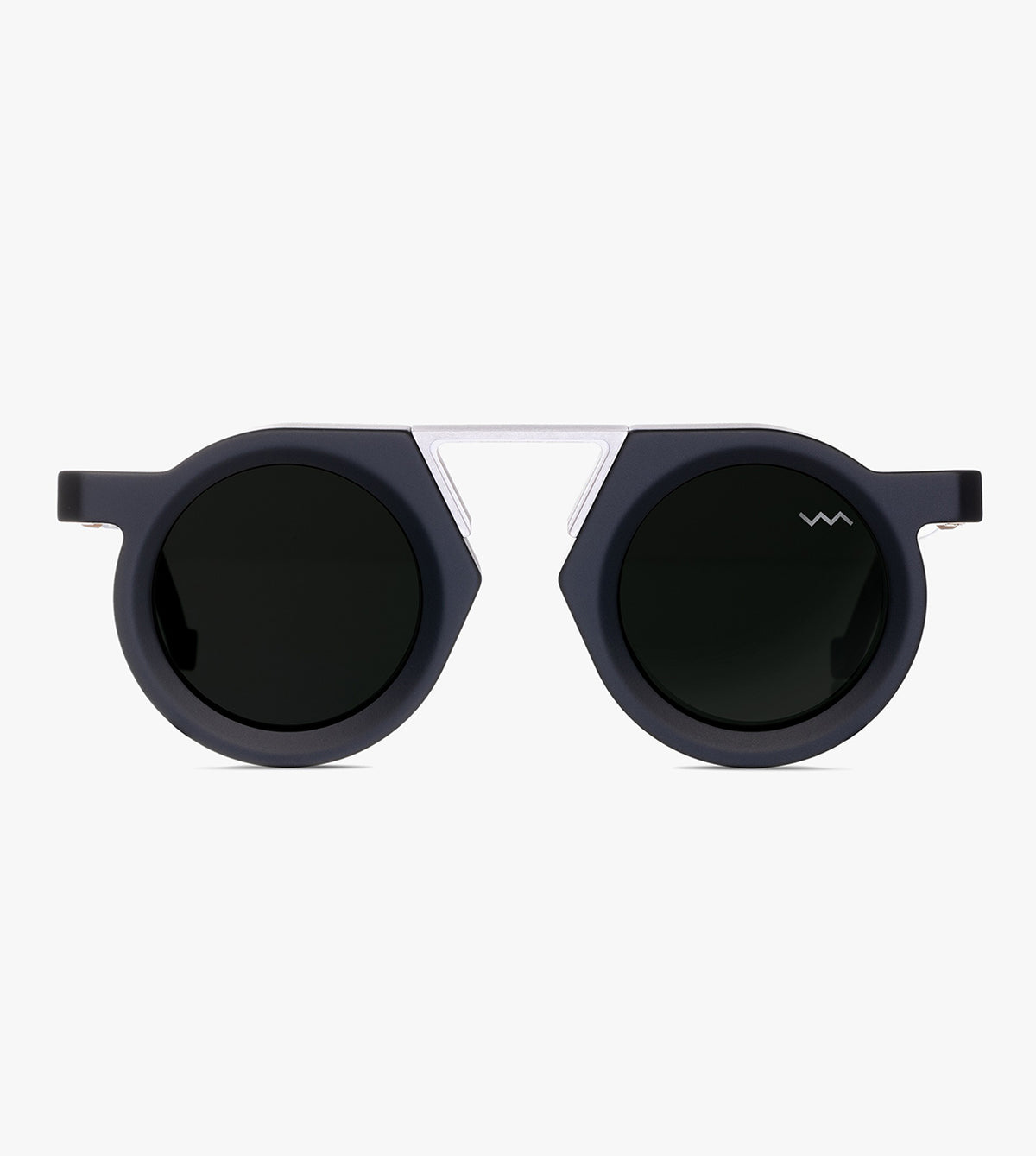 Vava BL0045CM.145.44 Unisex Black Round Sunglasses