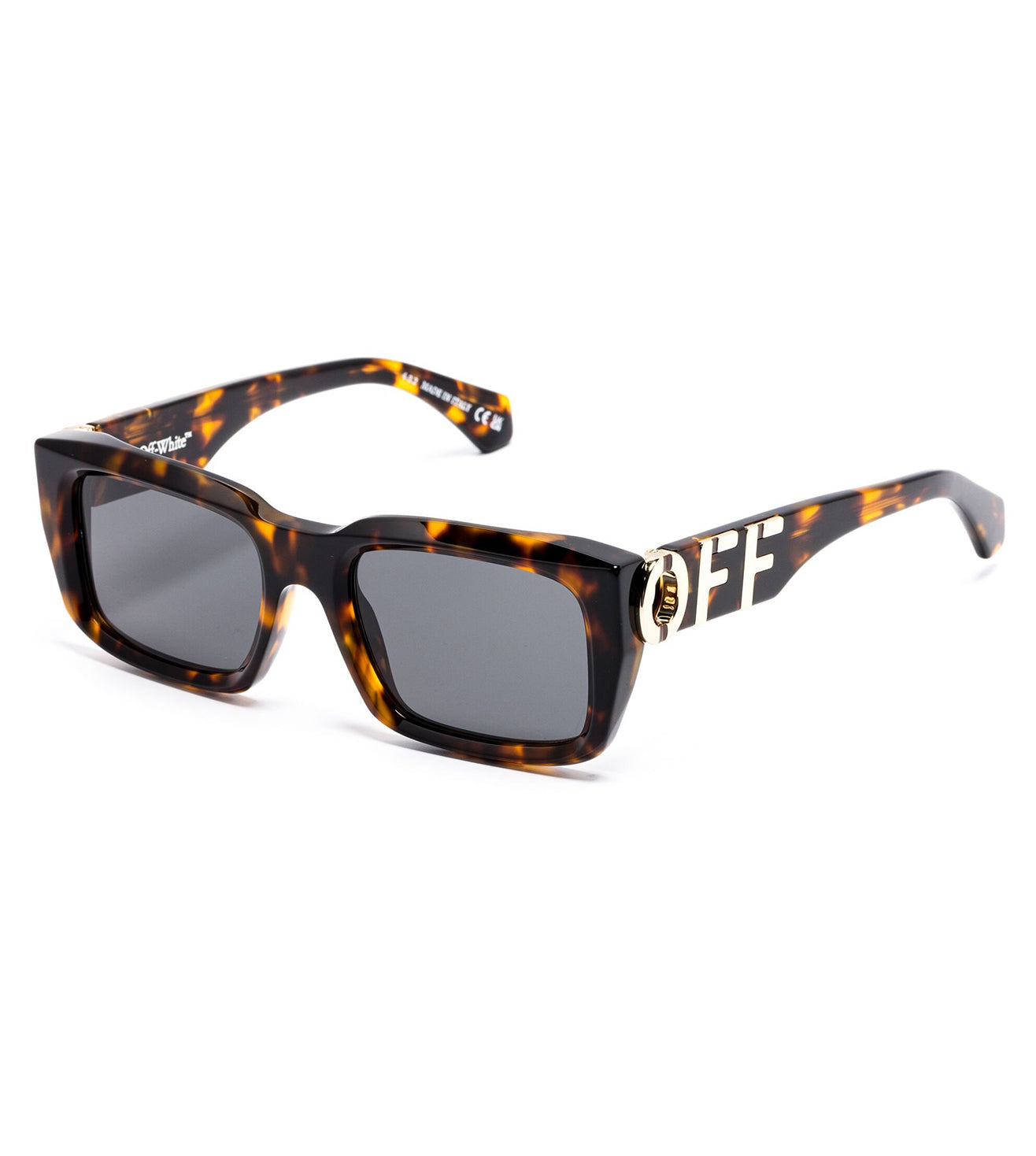 Off White Unisex Grey Rectangular Sunglasses OERI125S2416007