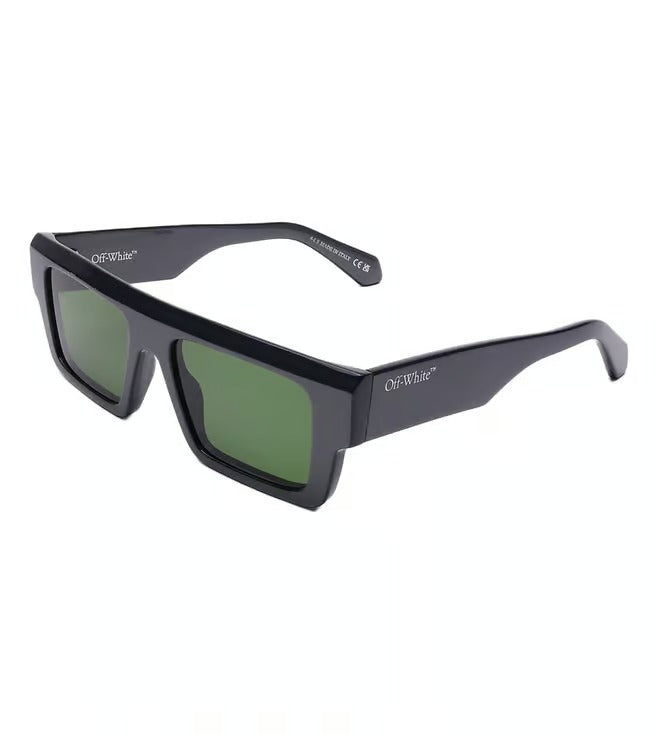 Off White Men's Green Square Sunglasses OERI14T10655