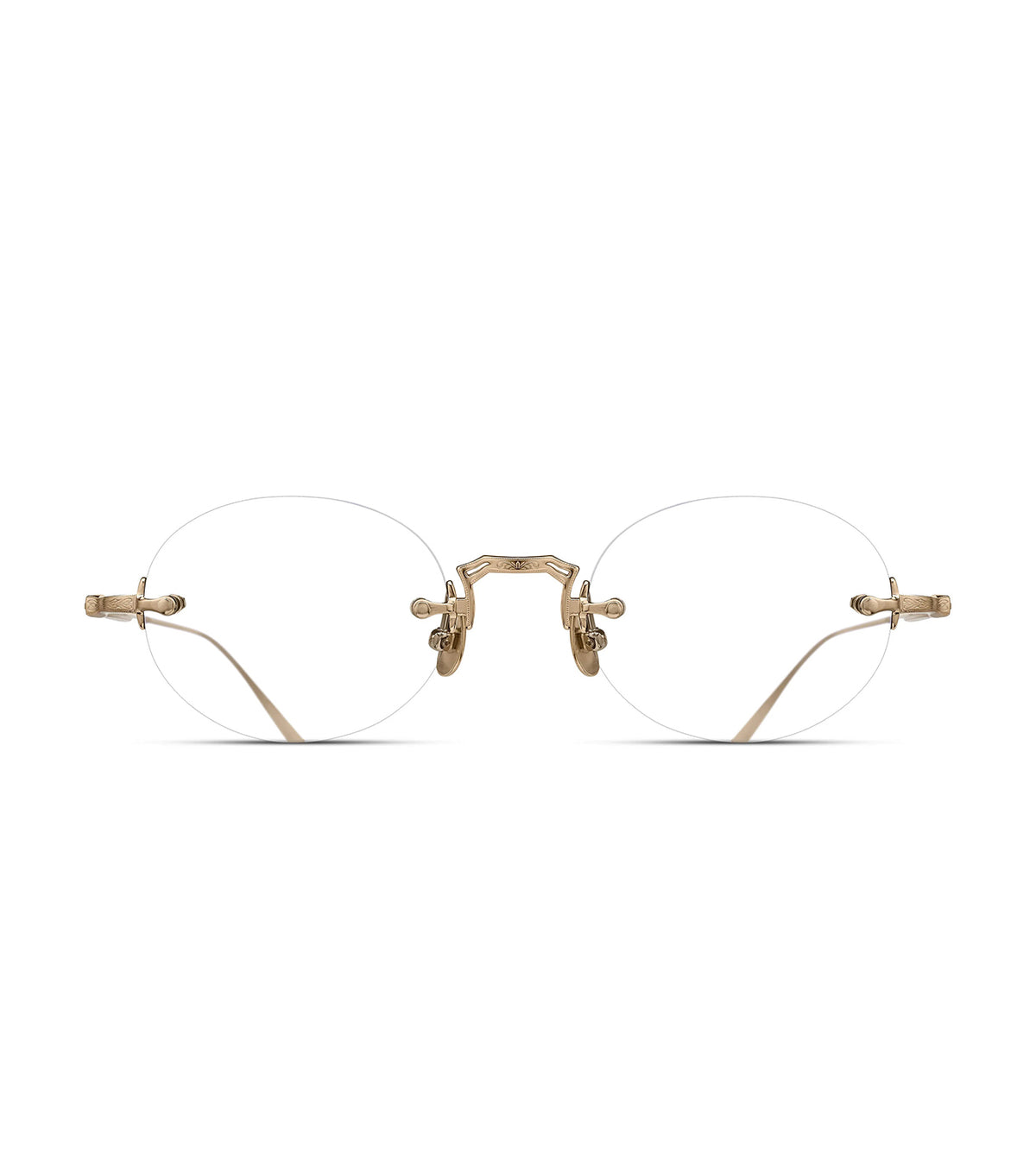 Matsuda M5002.RX.BG.47 Unisex Brushed Gold Round Optical Frames
