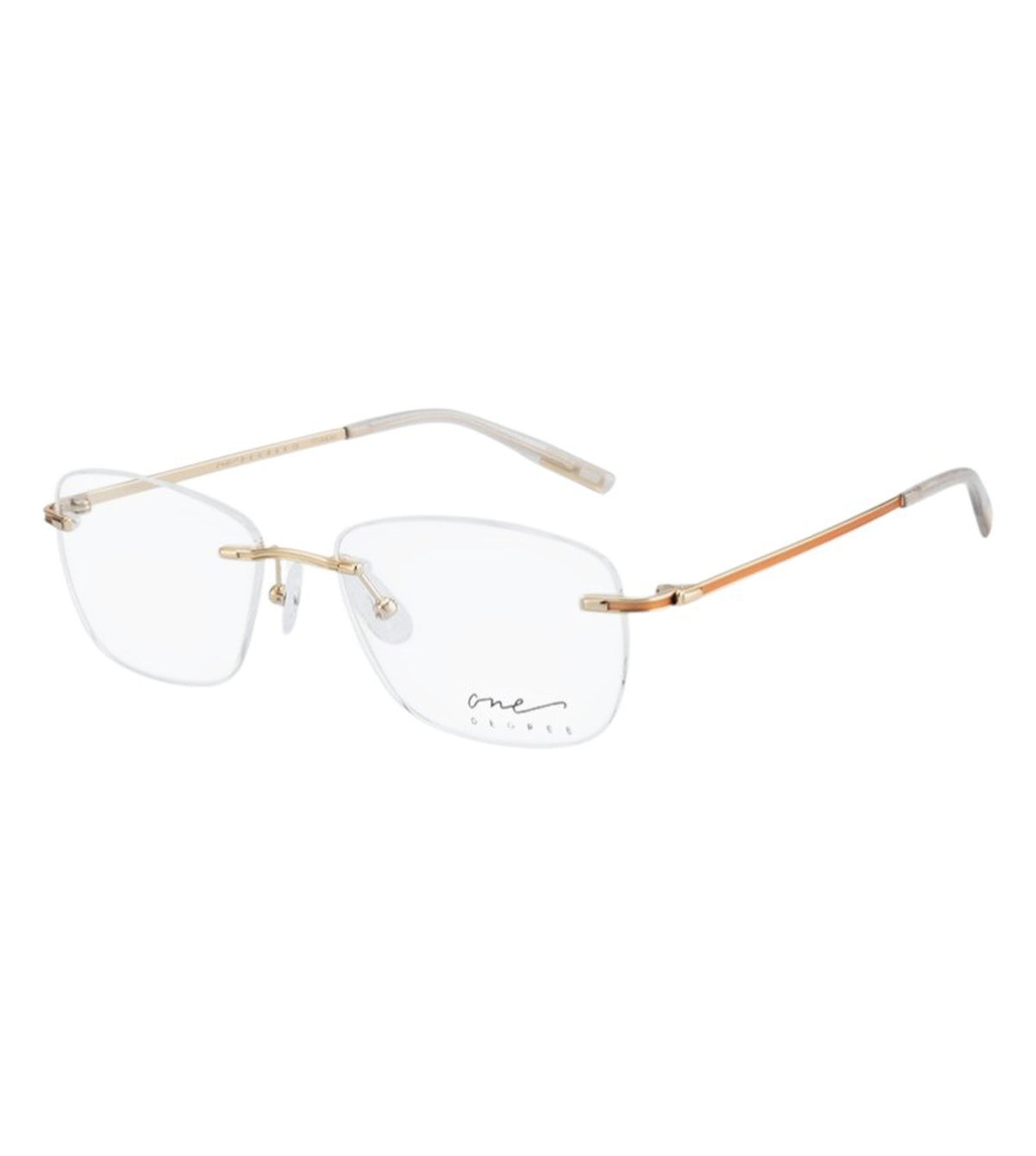 One Degree Women's Gold Rounded Edges Optical Frames - OD2001 K1E2 54