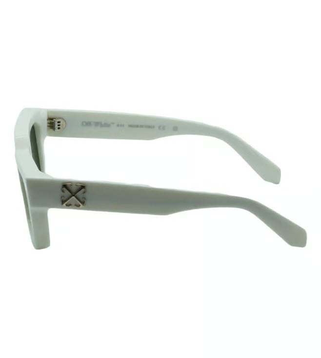 Off White Unisex Green Square Sunglasses OERI126S2410155 M
