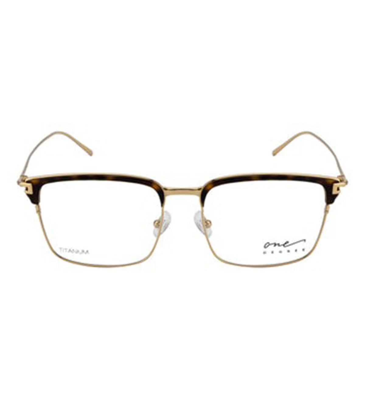 One Degree Unisex Havana Square Optical Frames - OD4012 A1B2 53