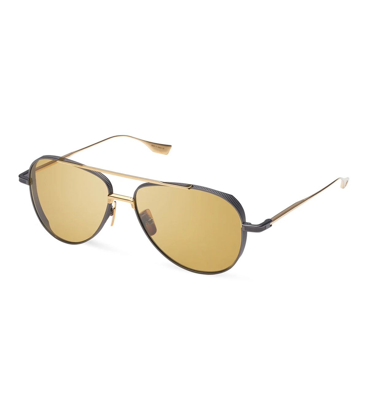 Dita Unisex Golden Amber Aviator Sunglasses - DTS141-A-02