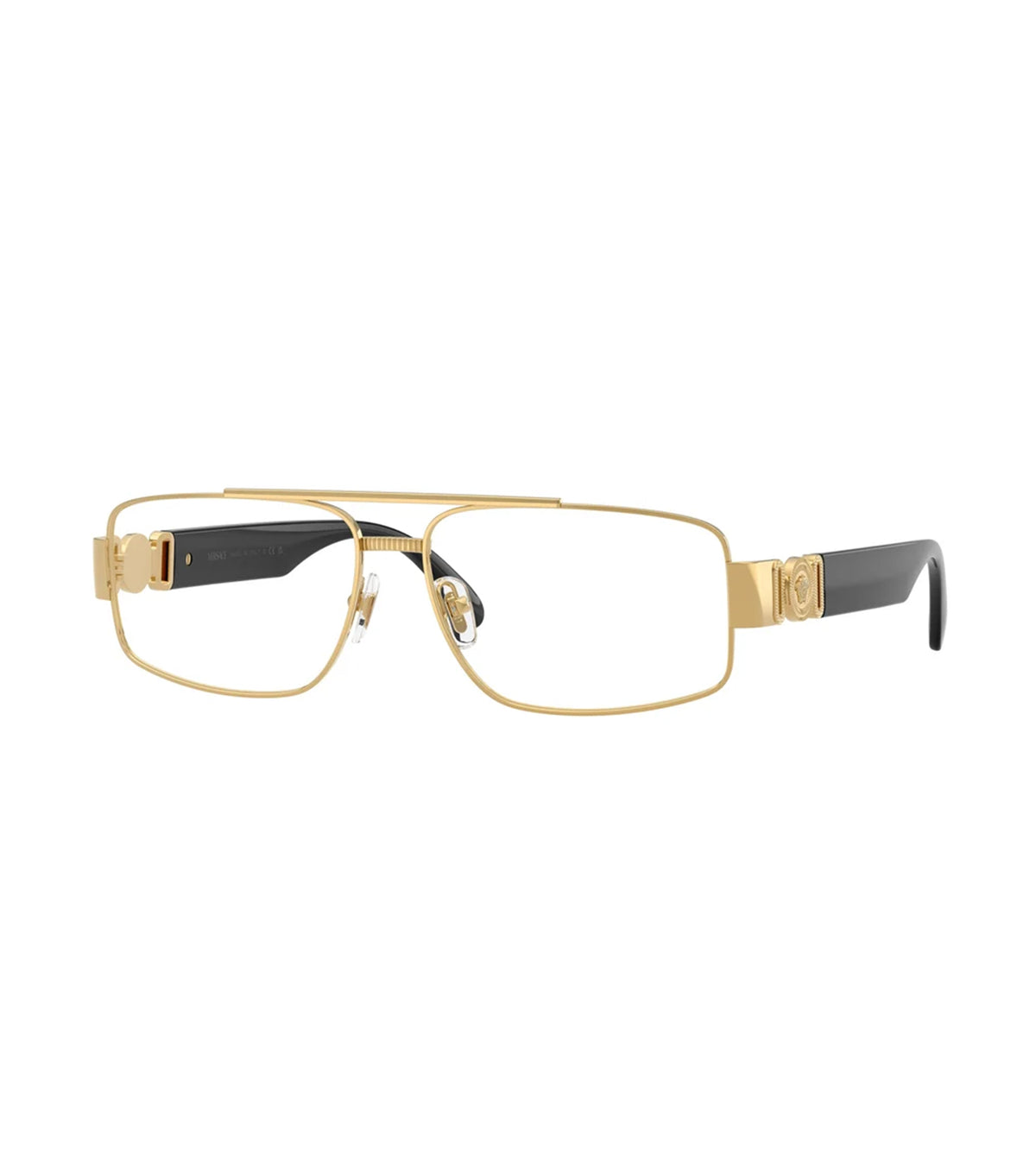 Versace Men's Gold Square Optical Frames - 0VE1317100256