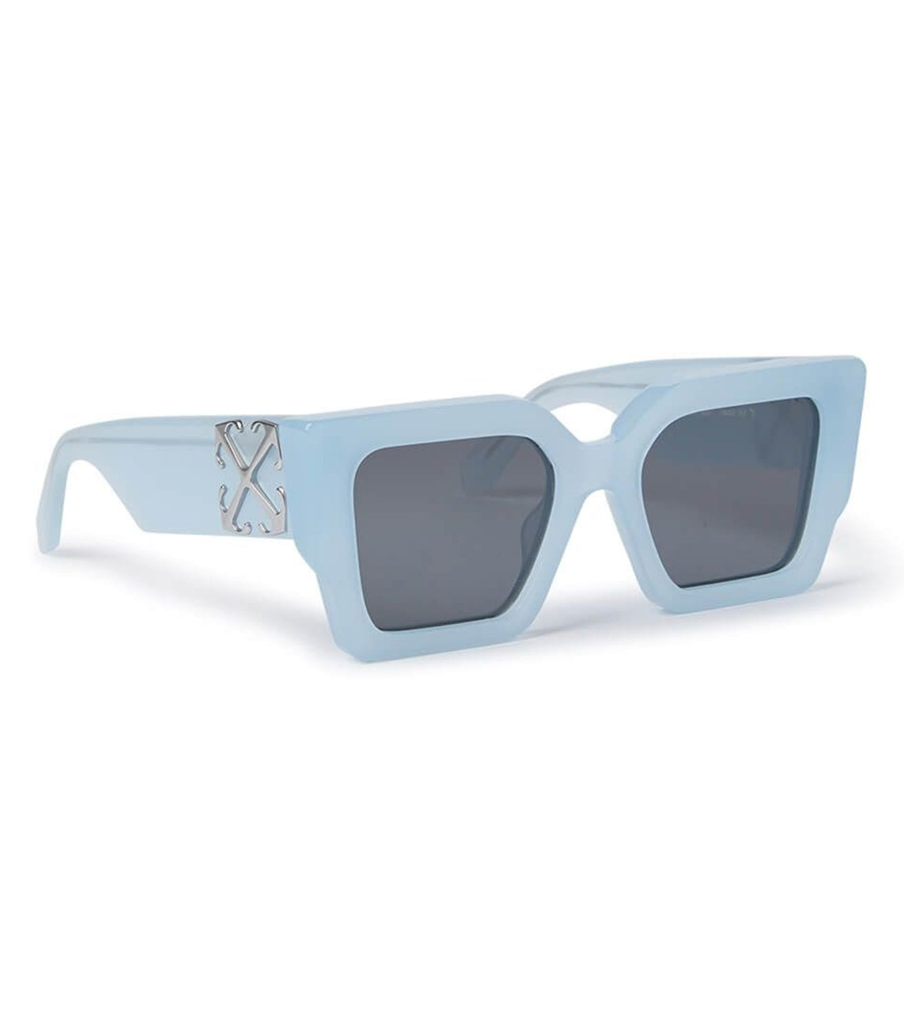 Off White Unisex Grey Square Sunglasses OERI128S2414007