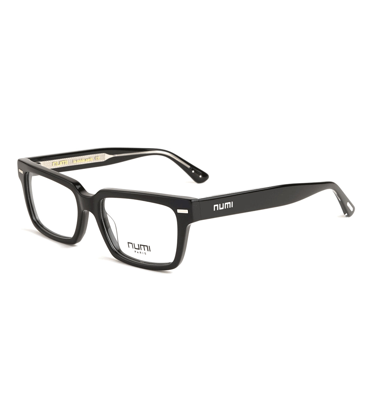 Numi Paris Men's Black Rectangle Optical Frames - NP2408-01-53