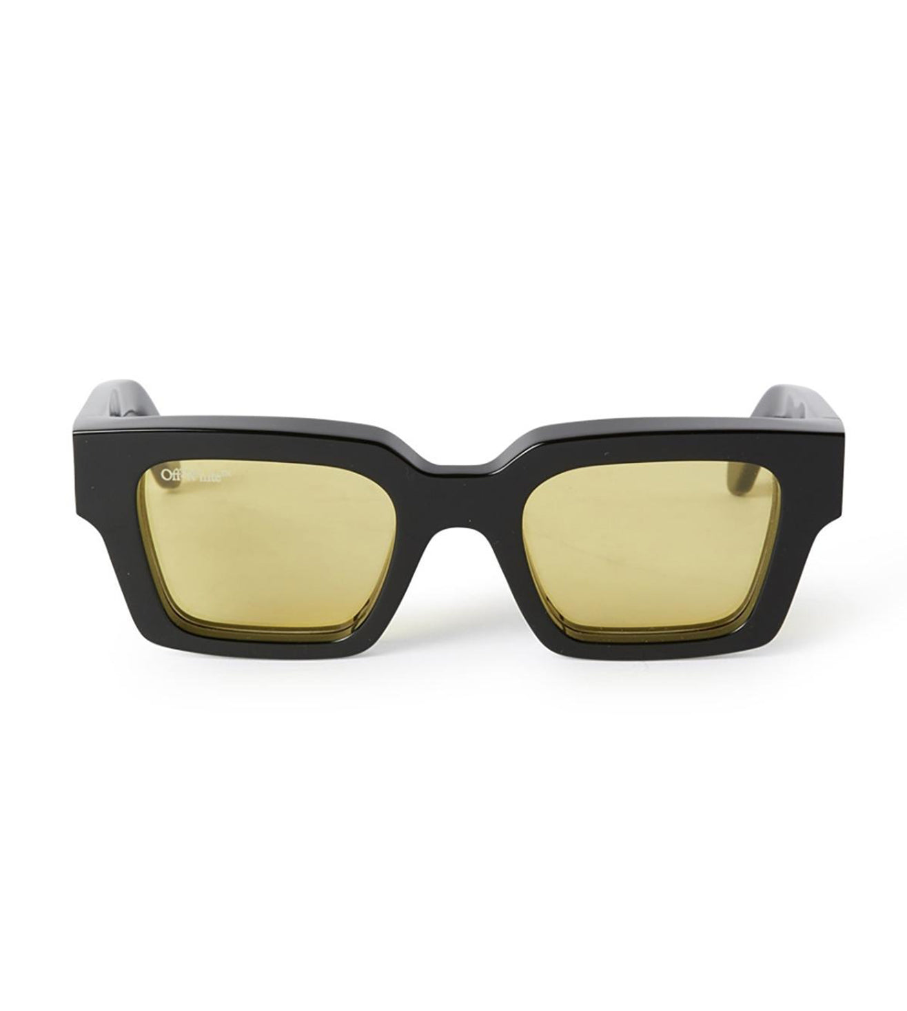 Off White Unisex Yellow Square Sunglasses OERI00841018-M