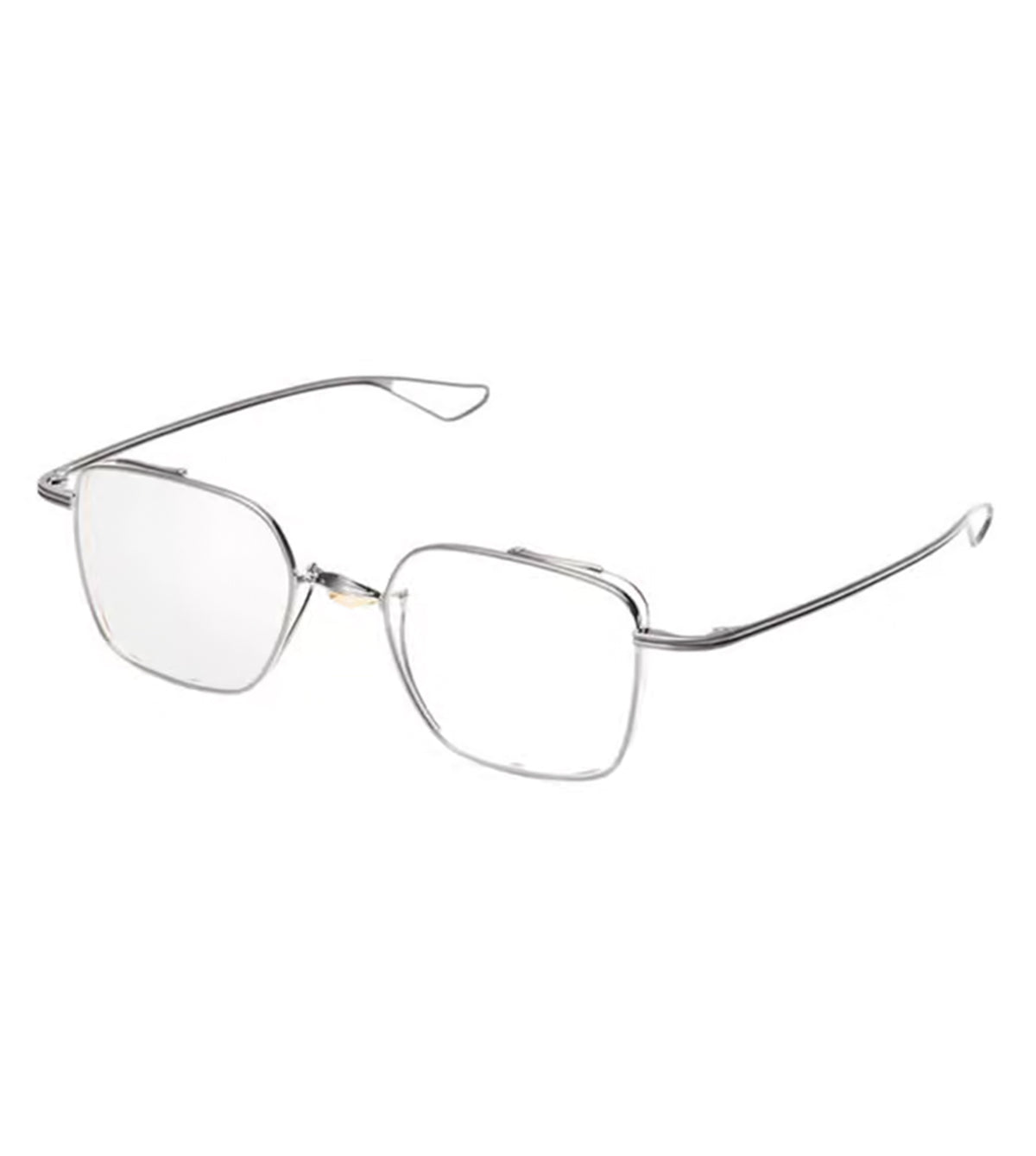 Dita Men's Silver Square Optical Frames - DTX124-49-01