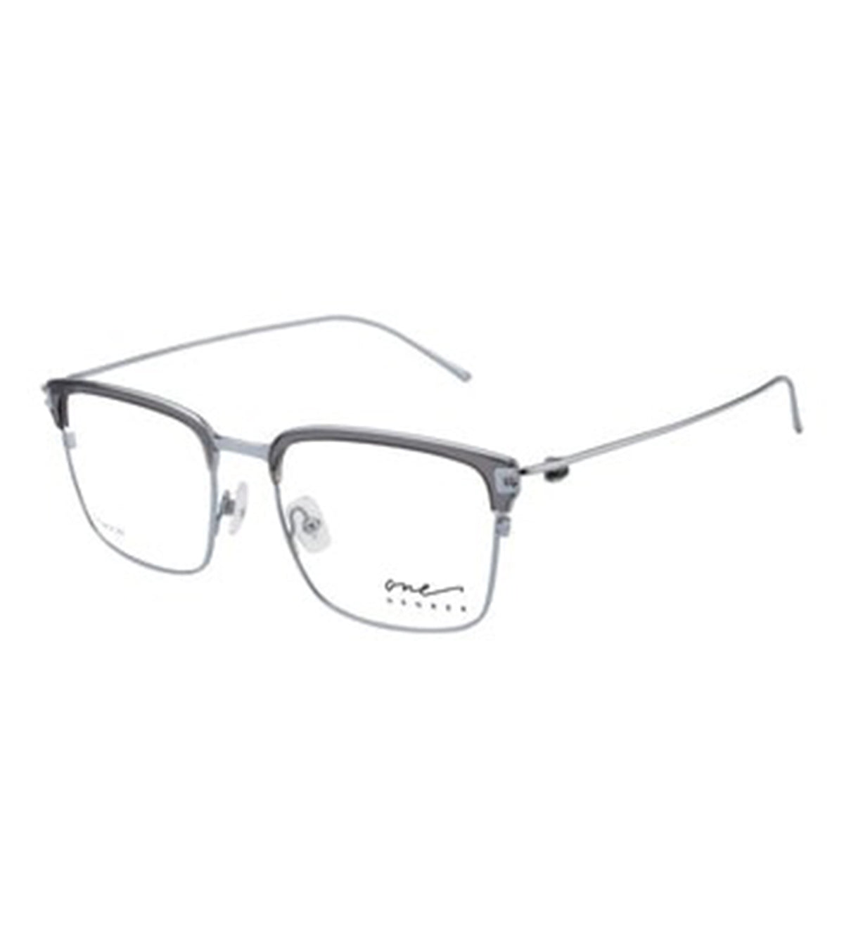 One Degree Unisex Silver Square Optical Frames - OD4012 D1B7 53