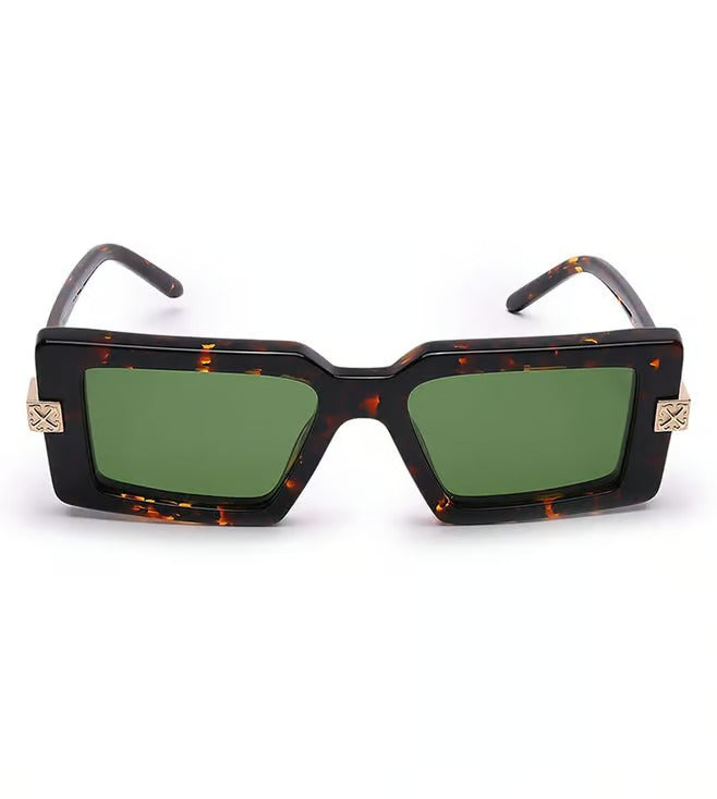 Off White Men's Green Square Sunglasses OERI14W16055