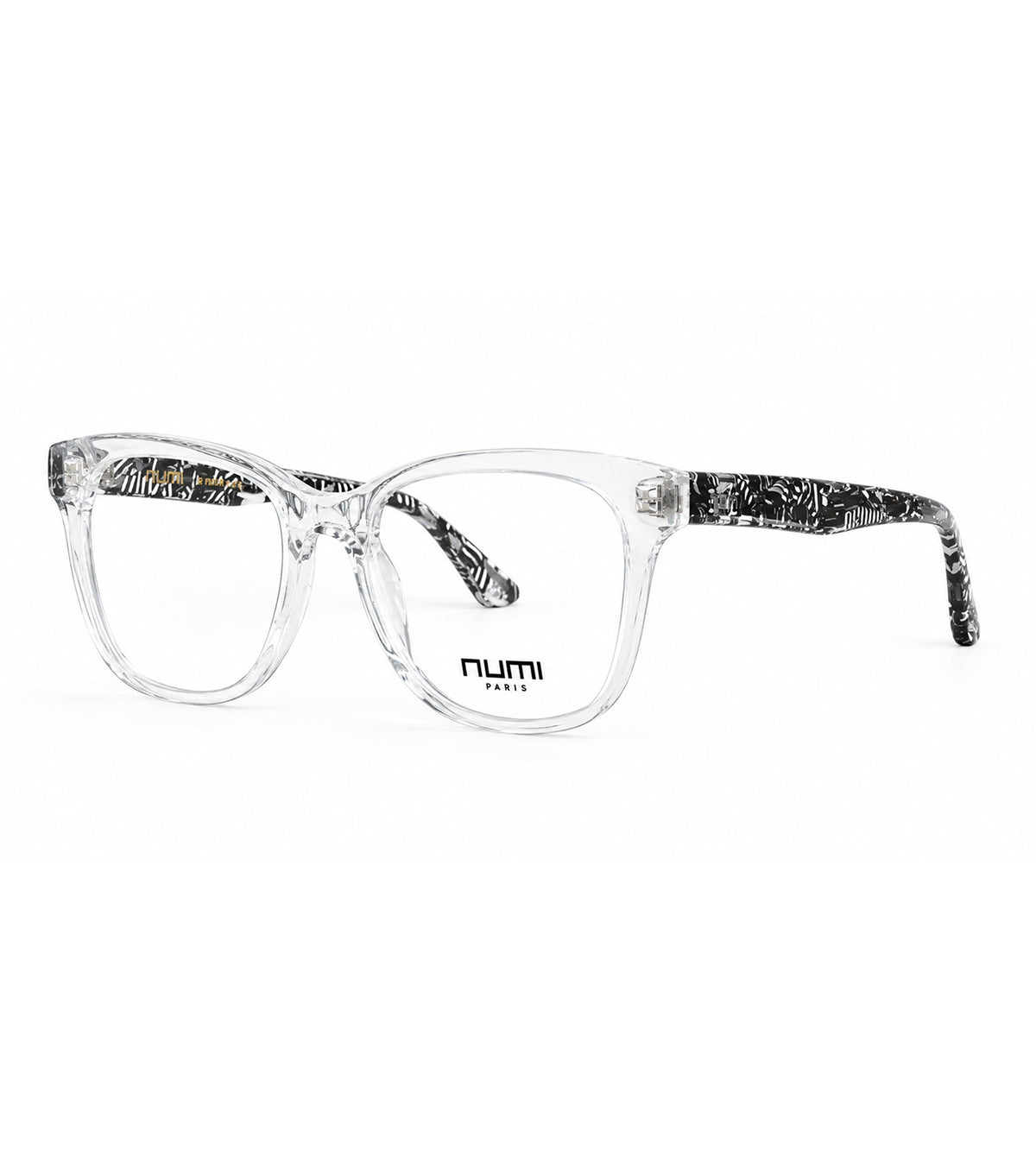Numi Paris Women's Transparent Square Optical Frames - NP2409-02-52