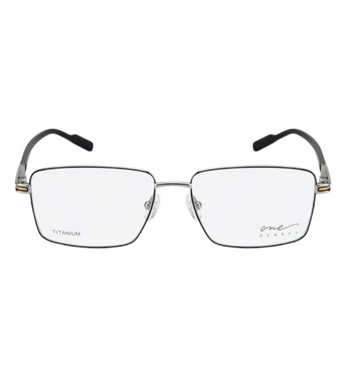 One Degree Unisex Silver Square Optical Frames - OD4001 A1C1 54