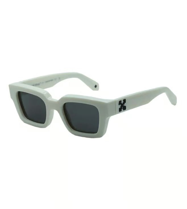 Off White Unisex Grey Square Sunglasses OERI008C9940107 M