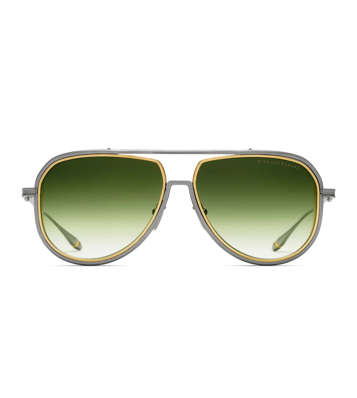 Dita Men's Green To Clear Gradient Aviator Sunglasses - DTS188-A-02