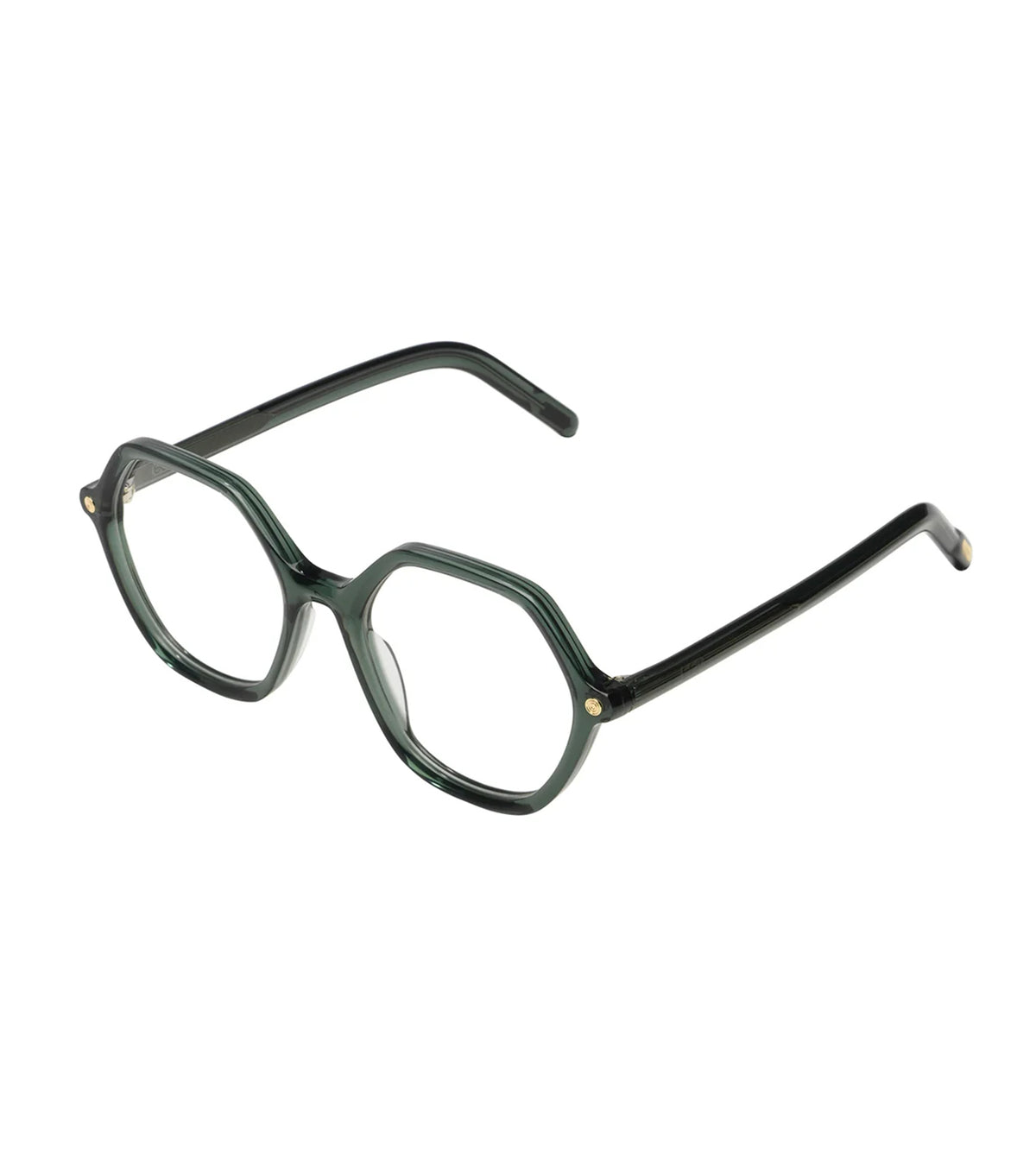 Komono Unisex Green Hexagonal Optical Frames - KOM-O1425