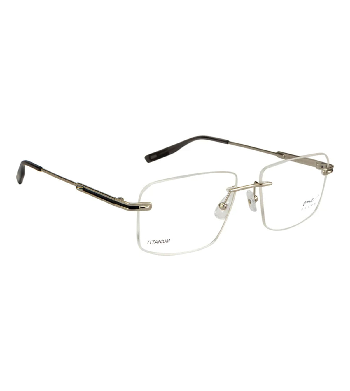 One Degree Unisex Gunmetal Geometric Optical Frames - OD1005 B1G3 56