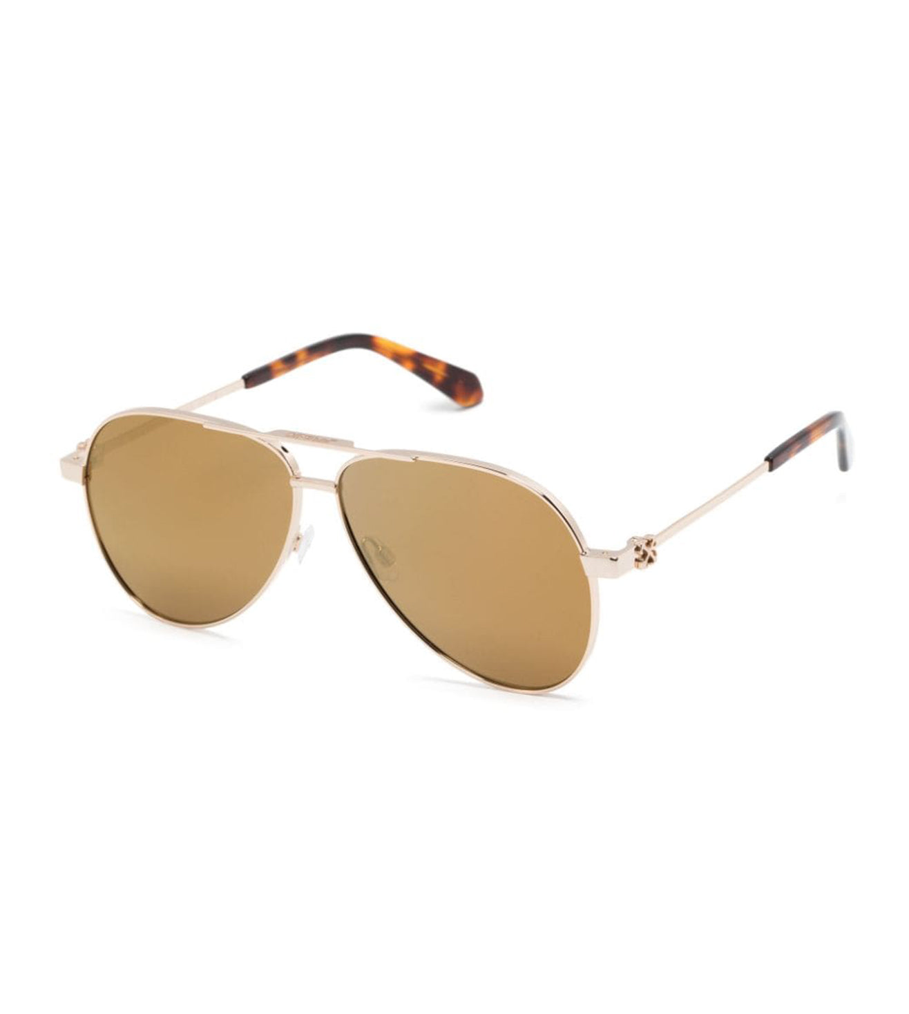 Off White Unisex Gold Aviator Sunglasses OERI122S2417676