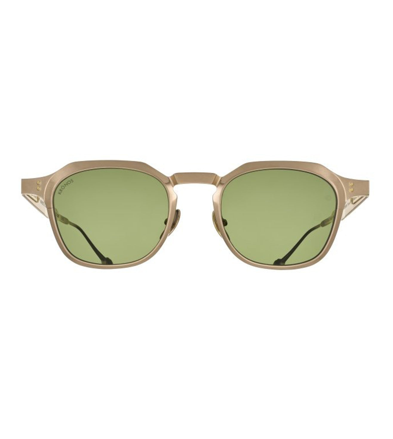 Massada White Circle Kronos MA-9764 Squared Sunglasses - front view