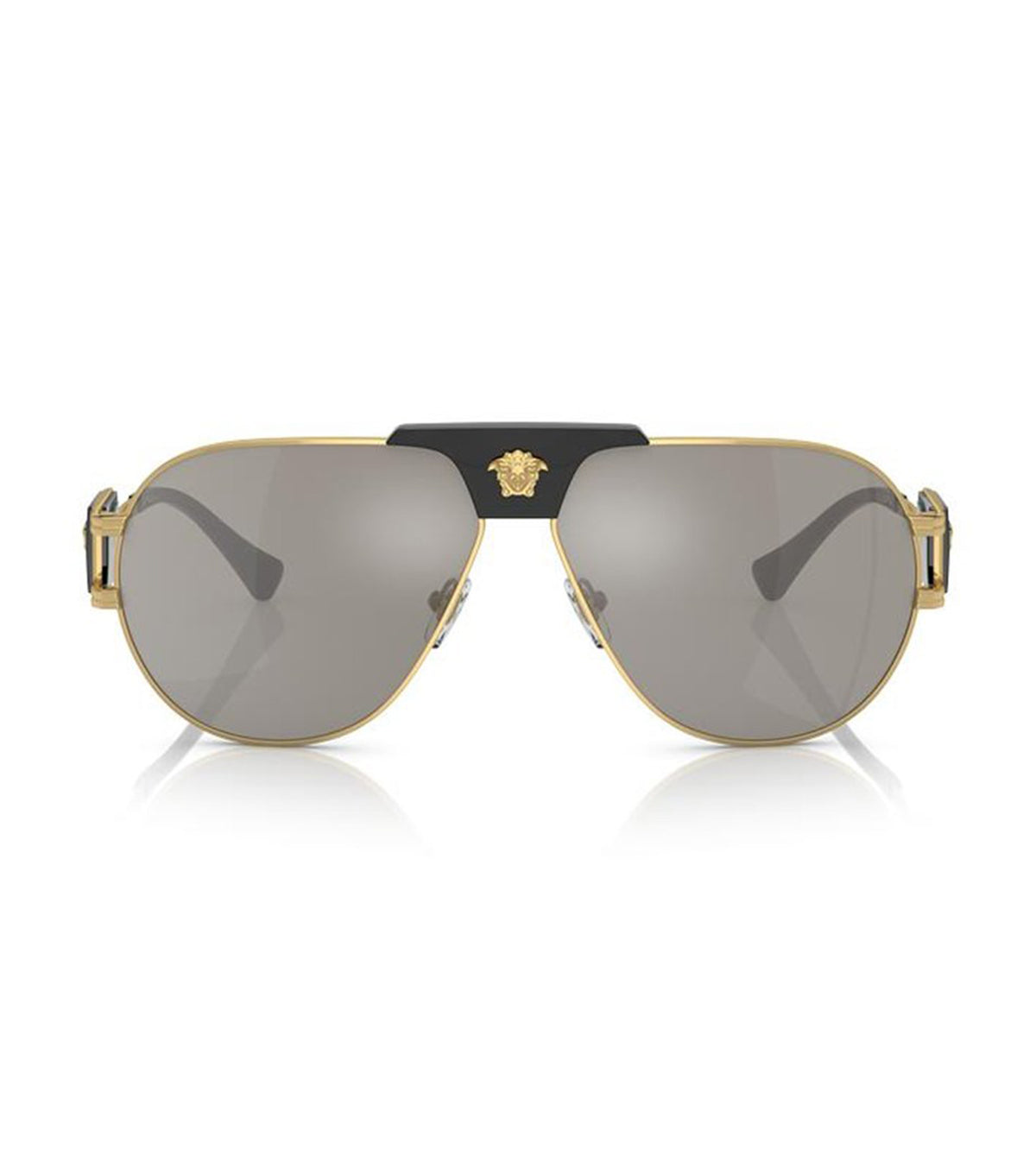 Versace Men's Grey Aviator Sunglasses - 0VE225210026G63